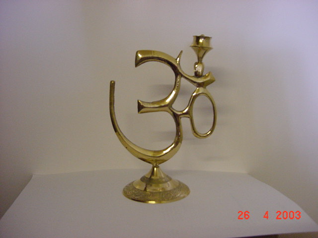 Brass Aum with Agarbatti / incense holder